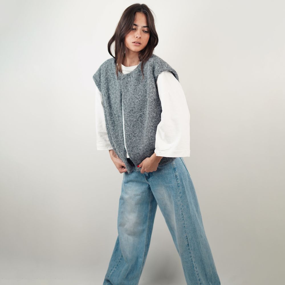 Glorivia™ | Teddy Knit Vest