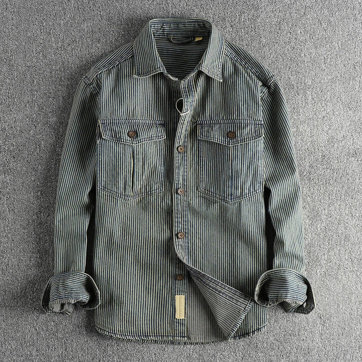 Glorivia™ | Vintage Denim Shirt