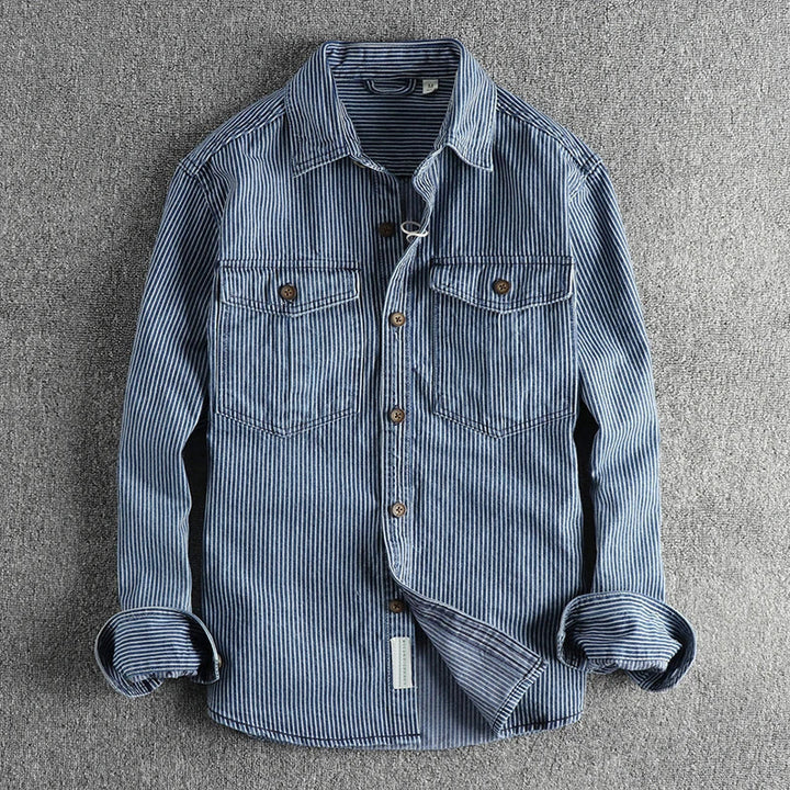 Glorivia™ | Vintage Denim Shirt