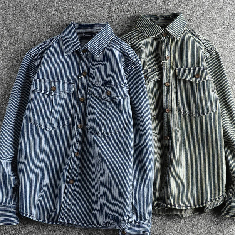 Glorivia™ | Vintage Denim Shirt